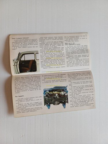 Volkswagen produzione modelli 1965 depliant italiano originale