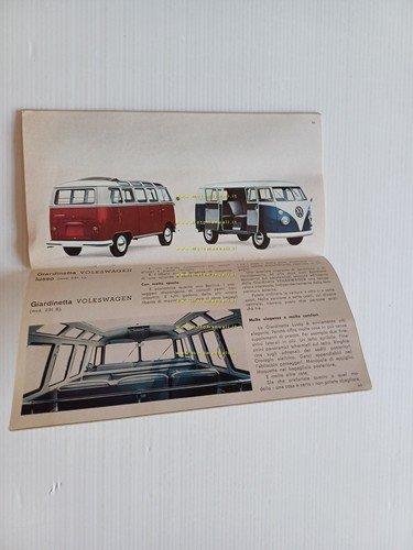 Volkswagen produzione modelli 1965 depliant italiano originale
