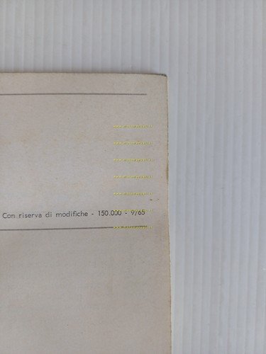 Volkswagen produzione modelli 1965 depliant italiano originale