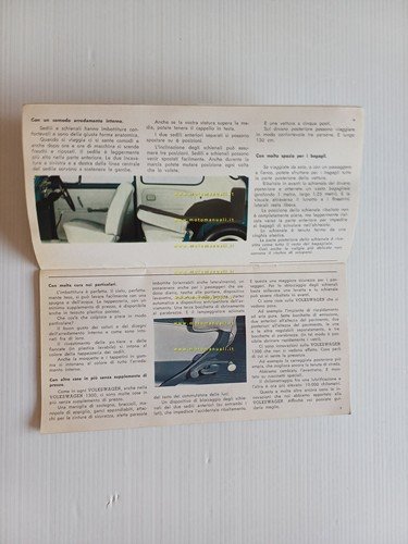 Volkswagen produzione modelli 1965 depliant italiano originale