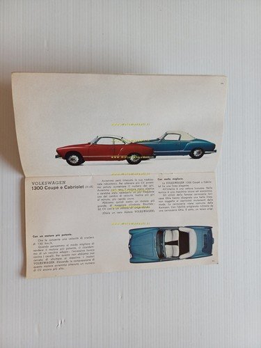 Volkswagen produzione modelli 1965 depliant italiano originale