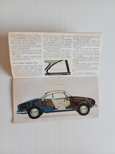 Volkswagen produzione modelli 1965 depliant italiano originale