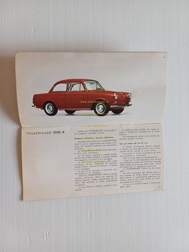 Volkswagen produzione modelli 1965 depliant italiano originale
