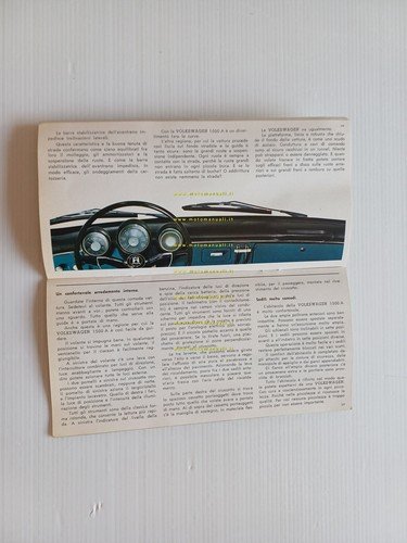 Volkswagen produzione modelli 1965 depliant italiano originale