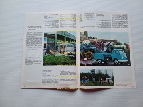Volkswagen produzione modelli 1966 depliant italiano originale