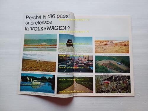 Volkswagen produzione modelli 1966 depliant italiano originale