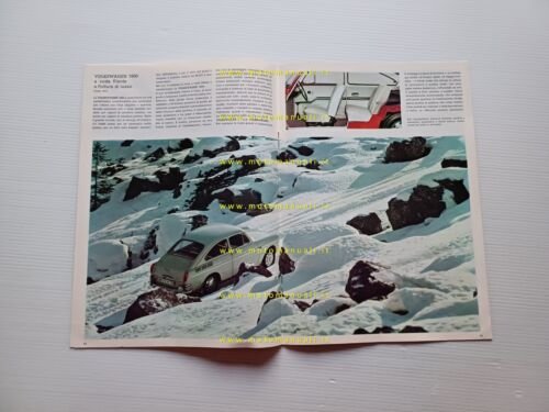 Volkswagen produzione modelli 1966 depliant italiano originale