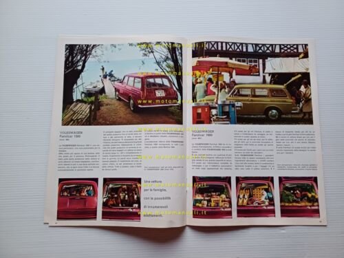 Volkswagen produzione modelli 1966 depliant italiano originale