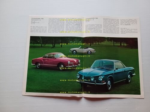 Volkswagen produzione modelli 1966 depliant italiano originale