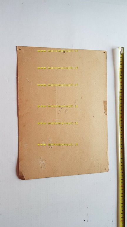 Volkswagen tabella officine autorizzate servizio VW 1970 originale cartonato