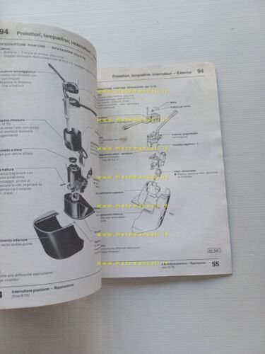 Volkswagen TL mod. 1985 manuale officina impianto elettrico italiano originale