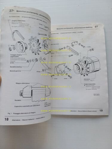 Volkswagen TL mod. 1985 manuale officina impianto elettrico italiano originale