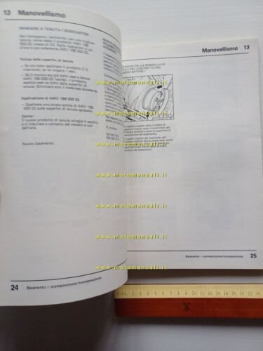 Volkswagen Transporter Diesel 1.9 1988 manuale officina motore originale