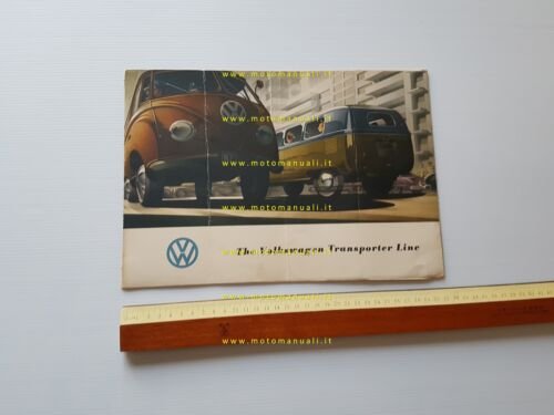 Volkswagen Transporter furgone modello 1953 depliant originale inglese
