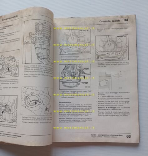Volkswagen Transporter mod. 1986 manuale officina cambio 5 M trazione …