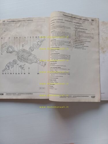 Volkswagen Transporter mod. 1986 manuale officina cambio 5 M trazione …