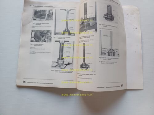 Volkswagen Transporter mod. 1987 manuale officina cambio automatico originale