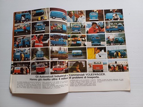 Volkswagen Veicoli Industriali Furgoni Giardinette 1976 depliant italiano orig.