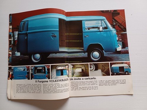 Volkswagen Veicoli Industriali Furgoni Giardinette 1976 depliant italiano orig.