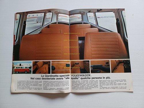 Volkswagen Veicoli Industriali Furgoni Giardinette 1976 depliant italiano orig.