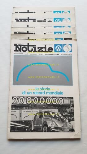 Volkwagen Notizie rivista aziendale lotto 6 fascicoli 1974-81