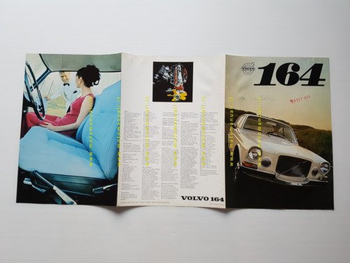 Volvo 164 1969 depliant originale tedesco