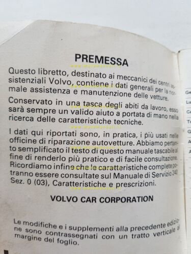Volvo 200 tutti modelli 1975 - 1990 manuale dati tecnici …