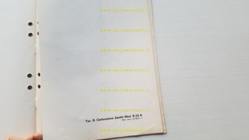 Volvo 240-260 1977 manuale officina carburatori SU - Zenith Italiano …