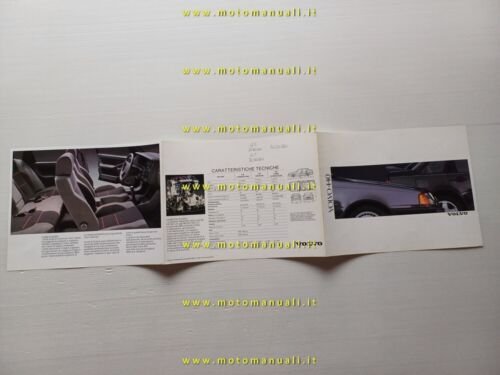 Volvo 440 1989 depliant pubblicitario originale italiano