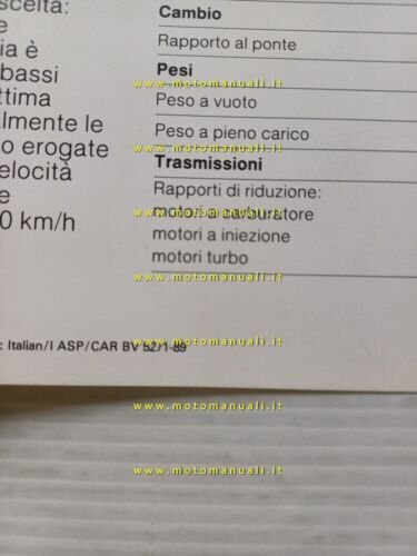 Volvo 440 1989 depliant pubblicitario originale italiano