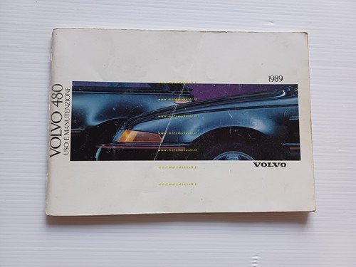 Volvo 480 ES 1989 manuale uso manutenzione libretto italiano originale