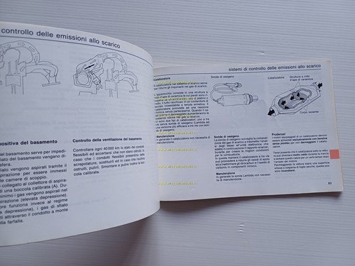 Volvo 480 ES 1989 manuale uso manutenzione libretto italiano originale