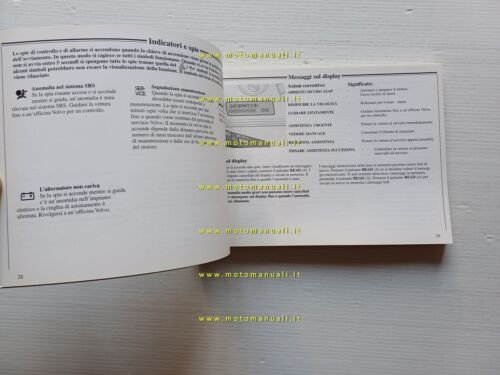 Volvo S 80 1999 manuale uso manutenzione originale italiano