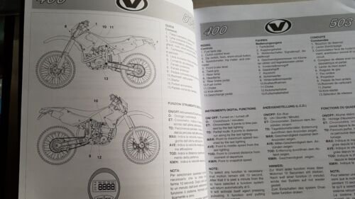 VOR 400 - 503 SM 2001 manuale uso manutenzione + …