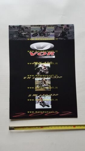 VOR produzione modelli moto 2002 depliant originale italiano