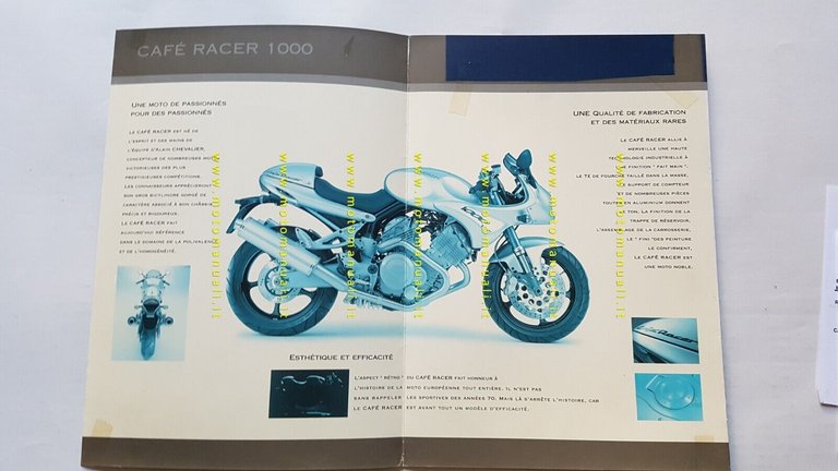 Voxan Cafè Racer 1000 2001 depliant originale testo FRANCESE