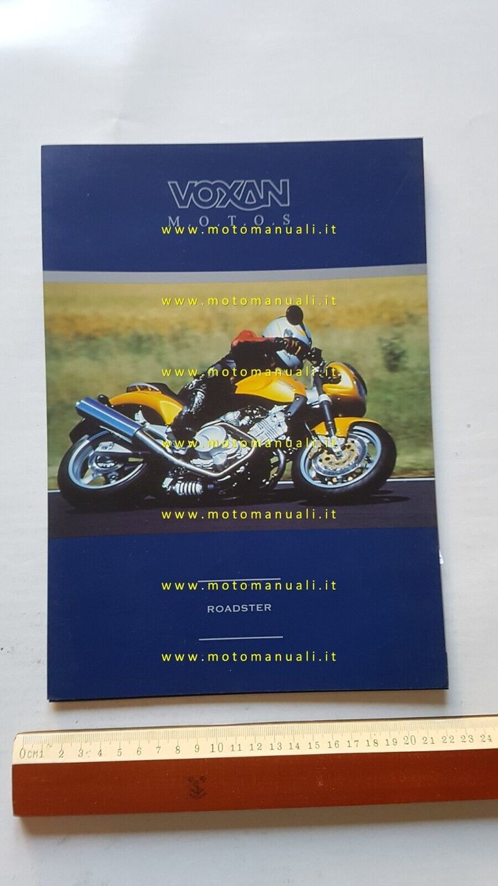 Voxan Roadster 1000 2001 depliant originale testo FRANCESE
