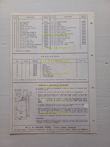 Weber carburatore 40 DCNF 35-36-37-38 Ferrari Dino 308 GT4 1974 …