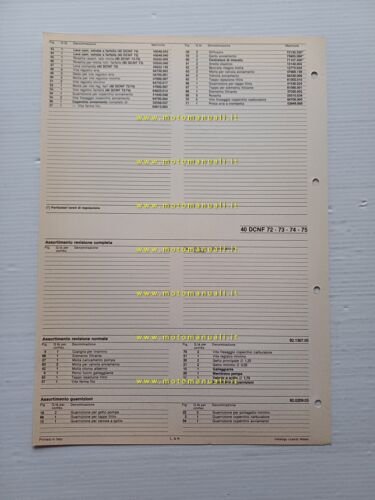 Weber carburatore 40 DCNF 72-73-74-75 Ferrari Dino 308 GT4 1980 …