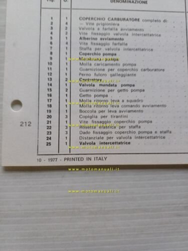 Weber carburatore 45 DFC 14.250 Fiat 130 autom. 1977 catalogo …