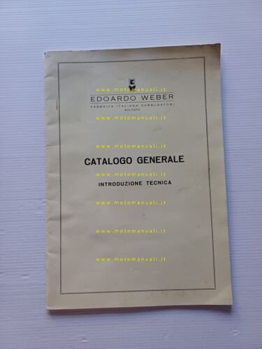 WEBER carburatori auto manuale officina riparazione 1964 originale ITALIANO