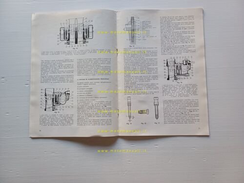 WEBER carburatori auto manuale officina riparazione 1964 originale ITALIANO