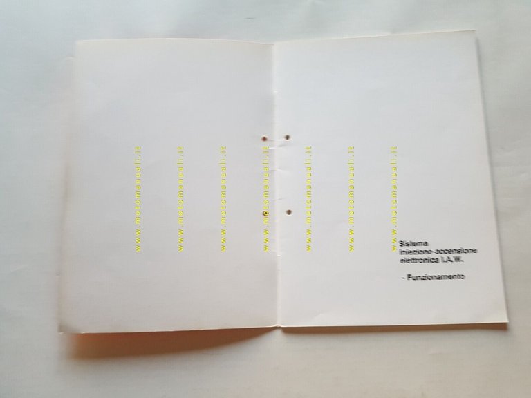 Weber Iniezione Elettronica I.A.W. 1983 manuale officina originale shop manual
