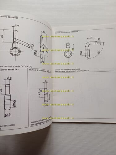 WEBER manuale Applicazioni Speciali Carburatori auto DCO-DCOE-IDF originale