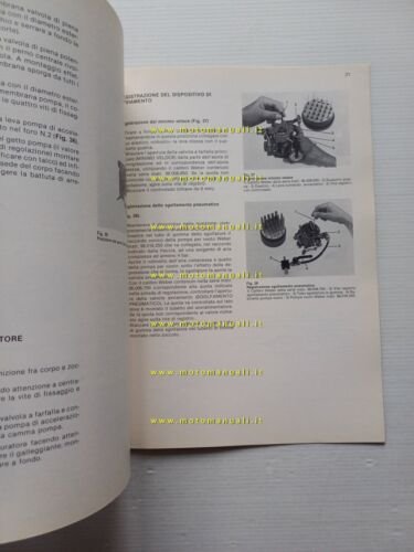 WEBER manuale officina regolazione Carburatori TL auto 1983 originale