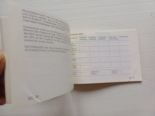 White Power ammortizzatori manuale uso ORIGINALE