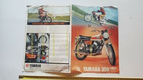 Yamaha 350 R5F Street 1972 depliant moto originale brochure