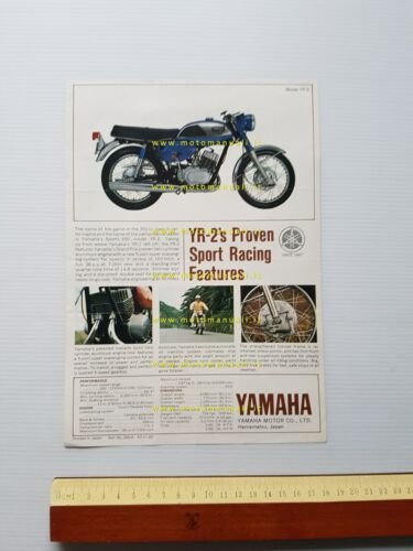 Yamaha 350 YR-2 1968 depliant originale inglese