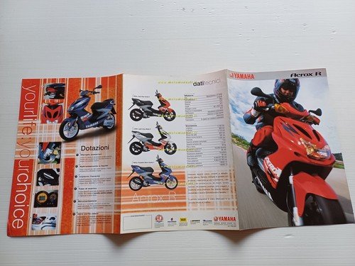 Yamaha 50 Aerox R 1999 depliant originale