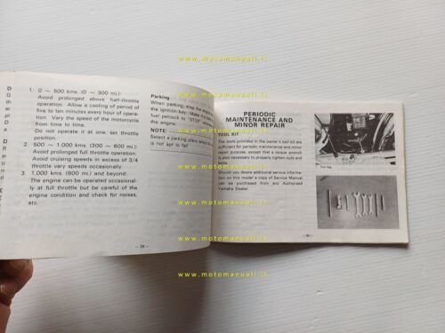 Yamaha 50 FS1E -FS1E DX 1975 manuale uso manutenzione libretto …